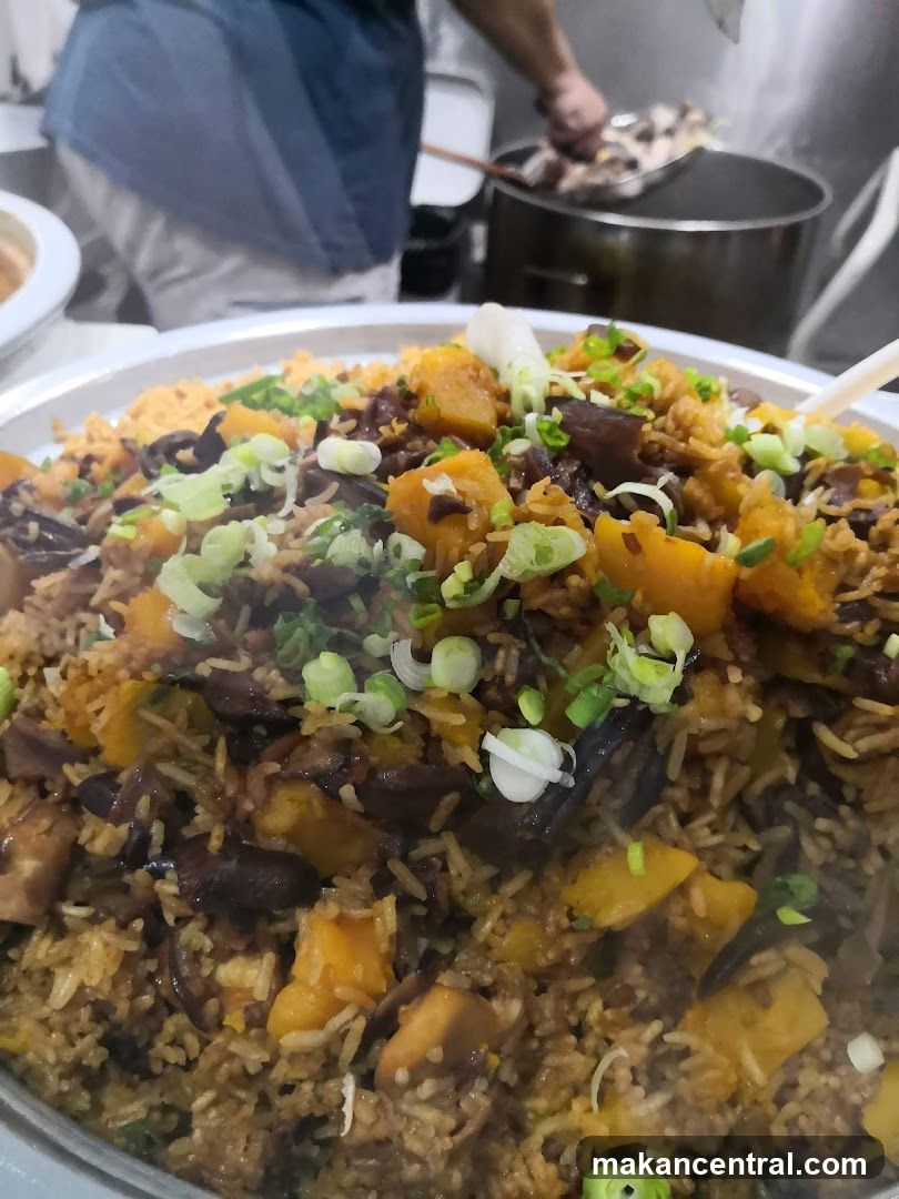 Food dish in serving bowl