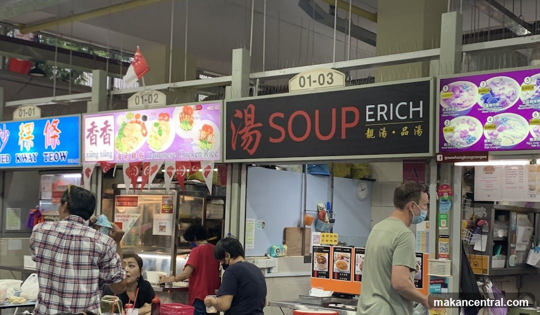 Food stall interior at hawker center