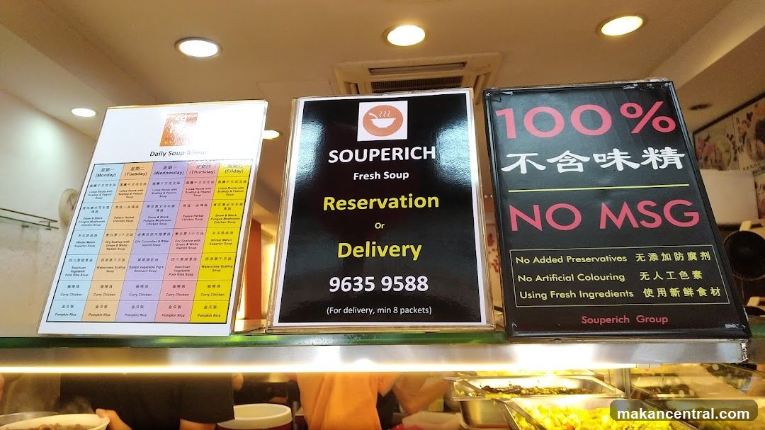 Souperich Fresh Soup Shop Interior Signage
