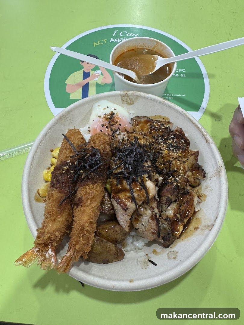 Food on a table