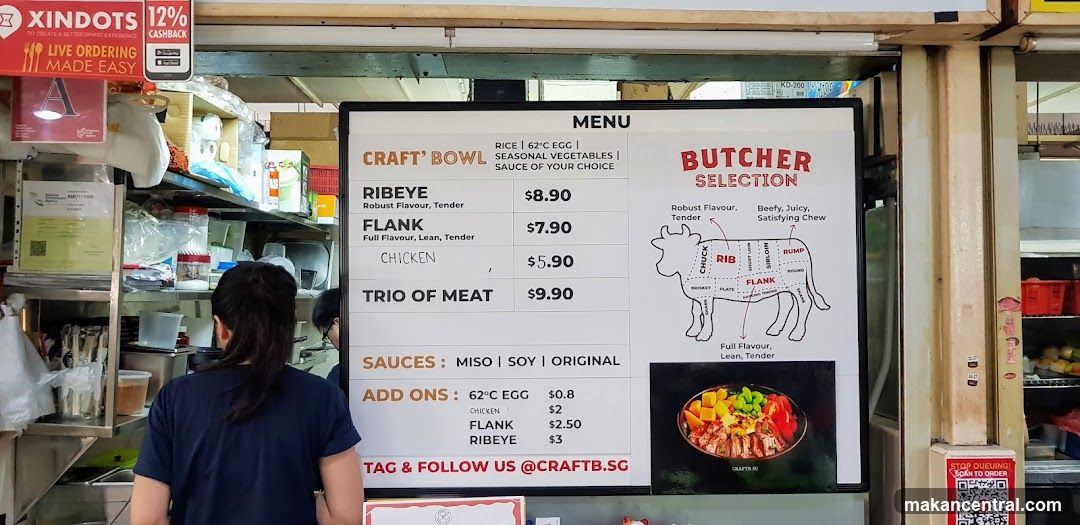 Craft' Bowl Menu Board