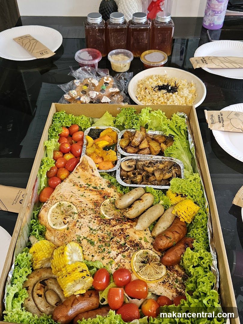 Food Display on Table