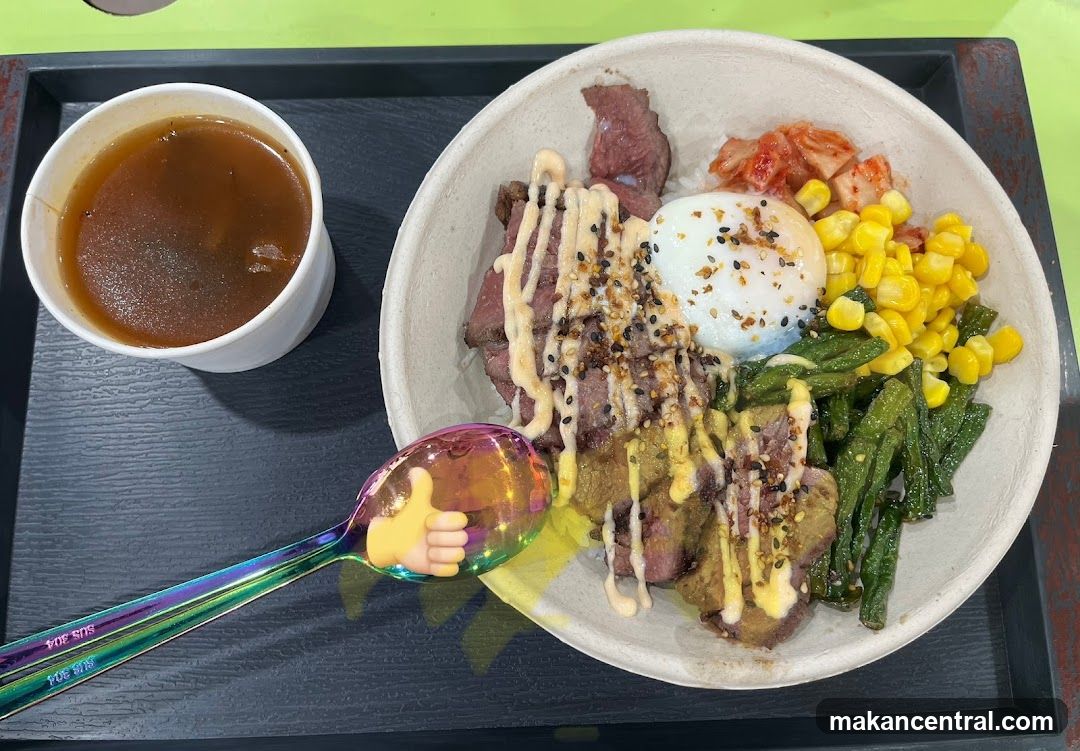 Meal served on tray