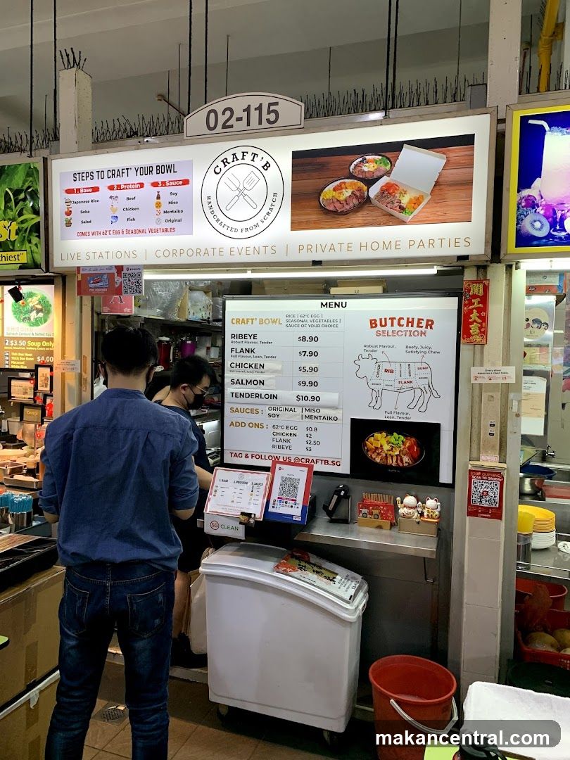 Craft'B Food Stall Interior