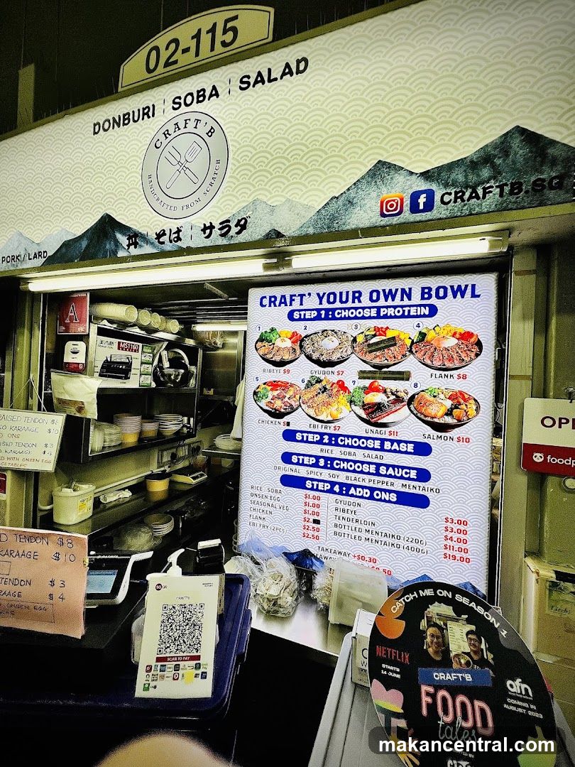 Craft'B Donburi Soba Salad stall