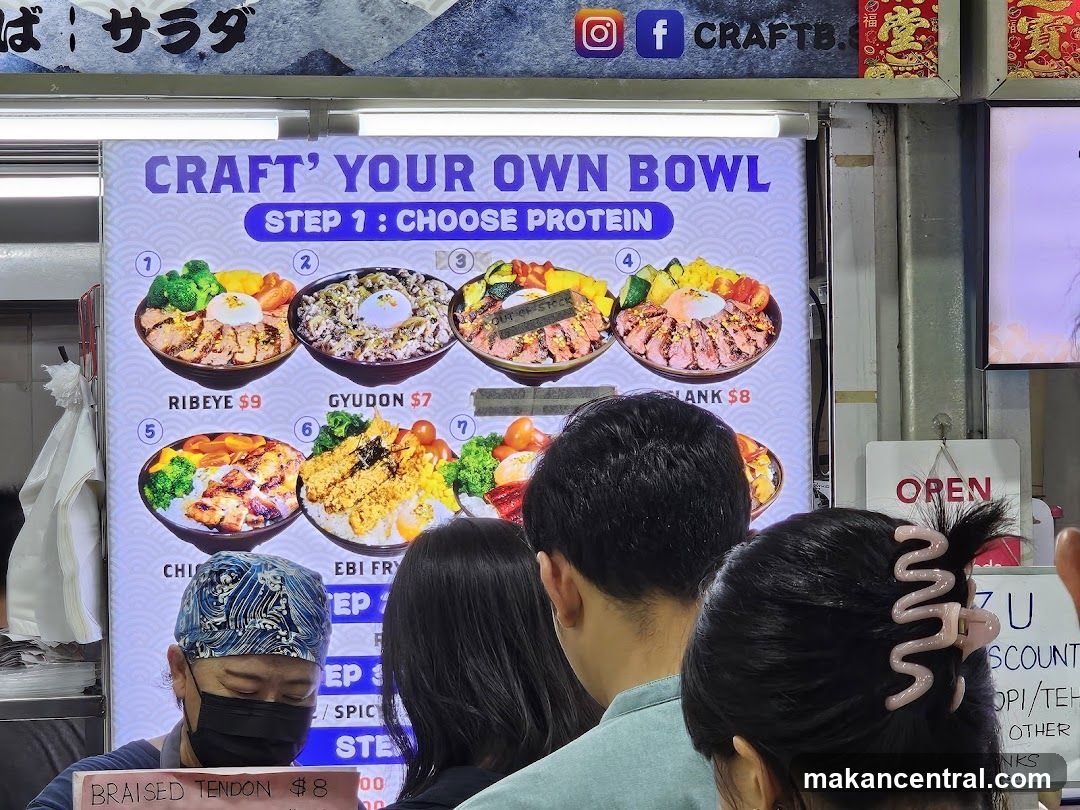 Craft Your Own Bowl stall interior
