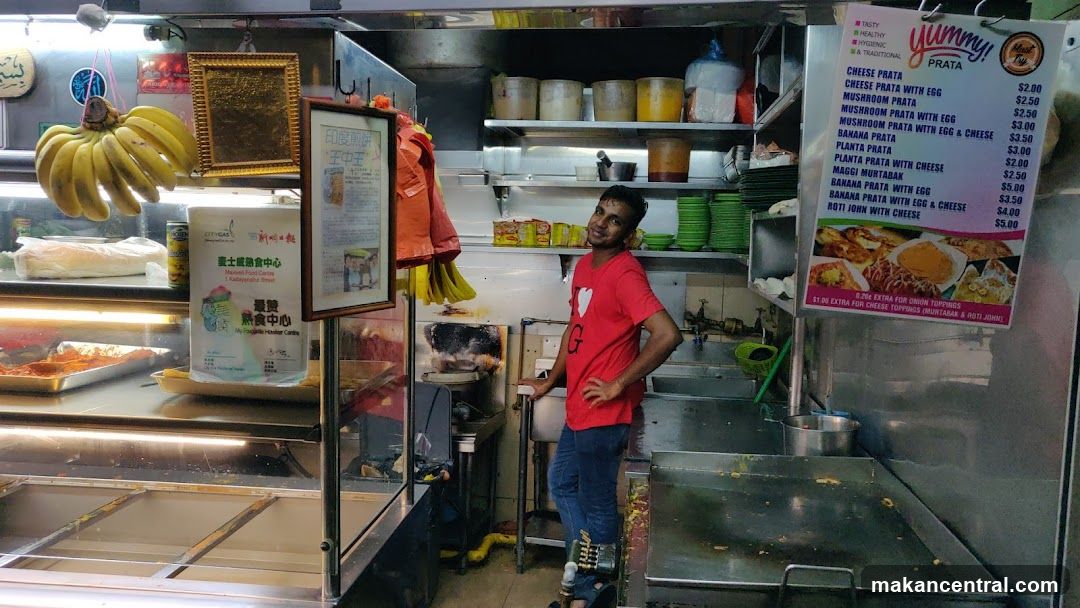 Prata stall interior