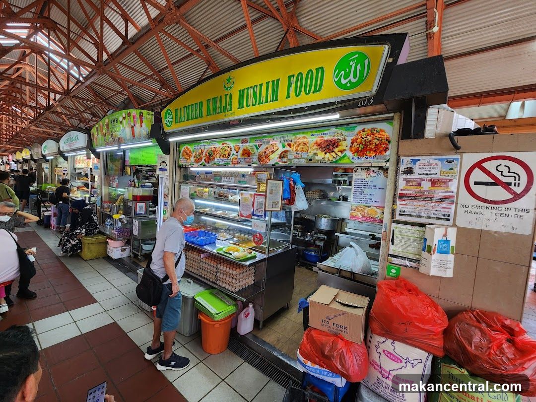 Hajmeer Kwa Jaa Muslim Food stall interior