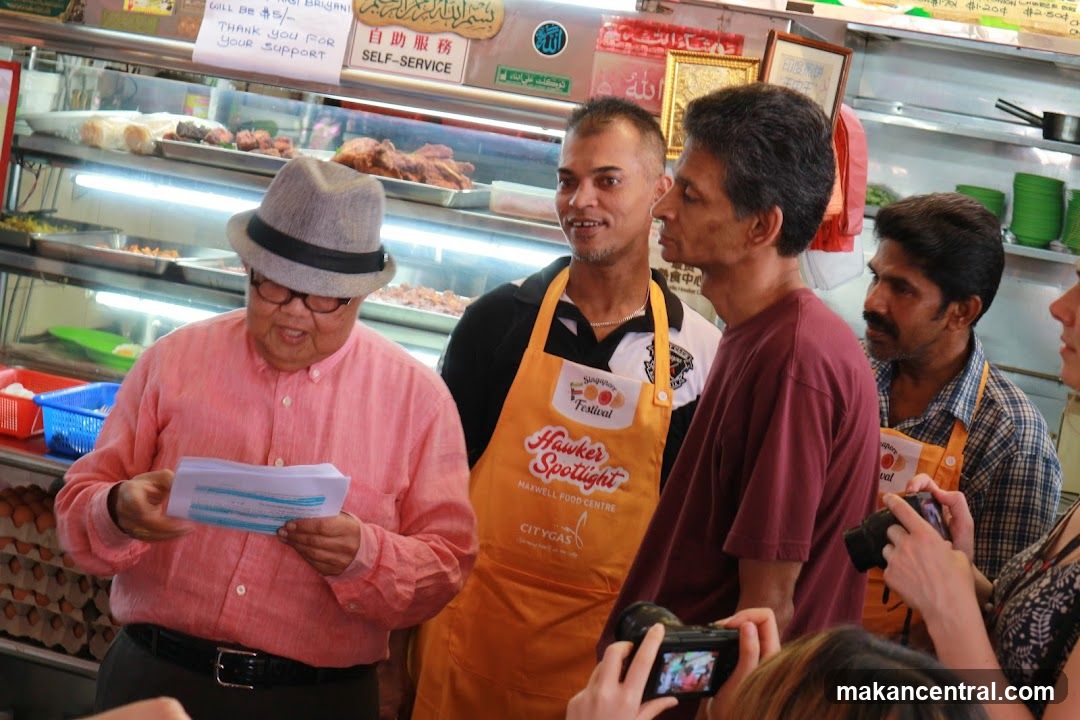 Hawker Spotlight event at Maxwell Food Centre