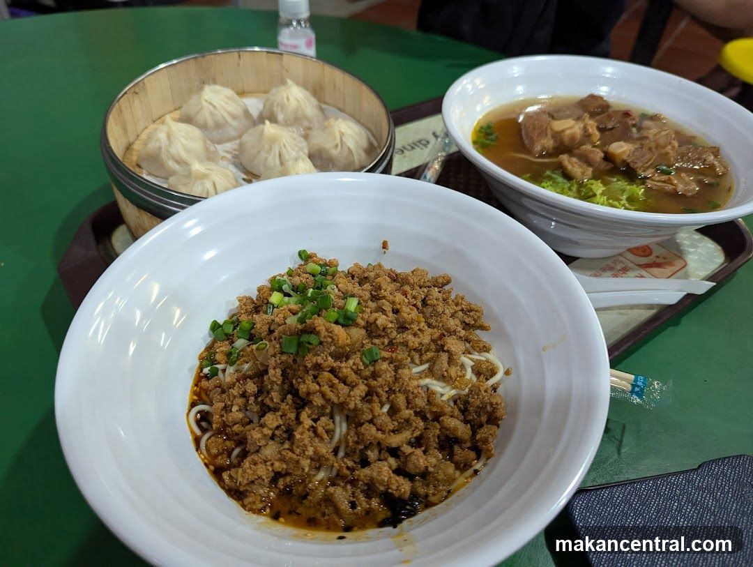 Dining table with Chinese dishes