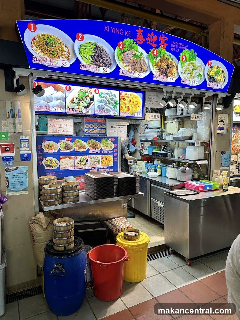 Food stall interior