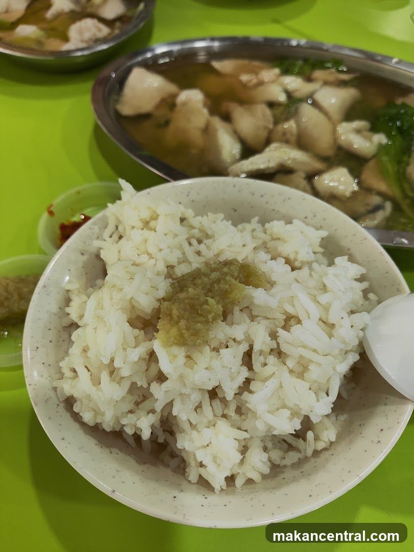 Food at a dining table