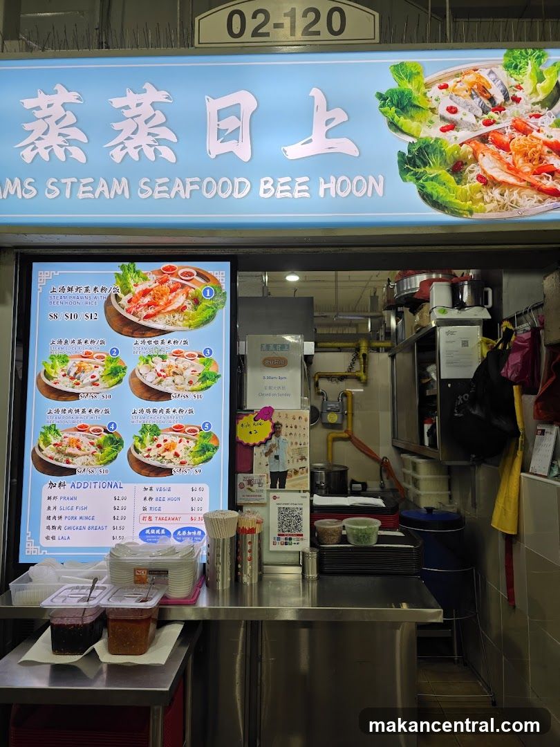 Steam Seafood Bee Hoon stall