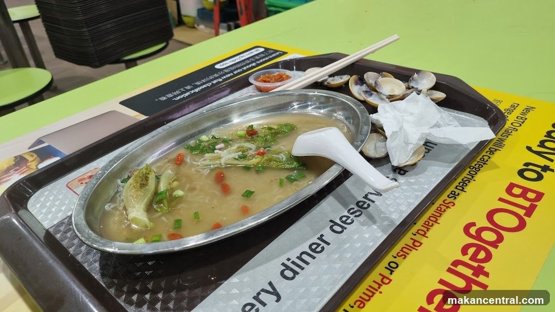 Food served at a dining area