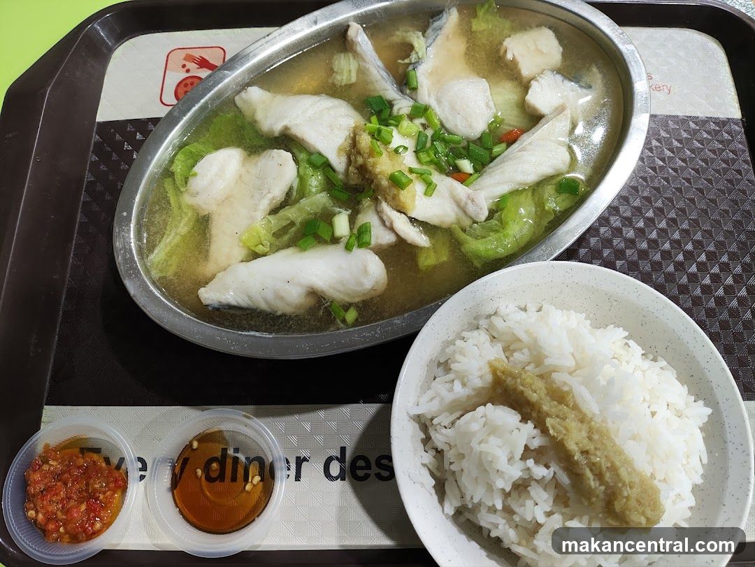 Food served on a tray