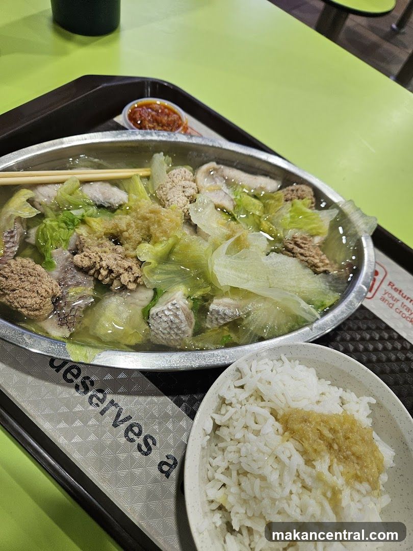 Food served at a food stall
