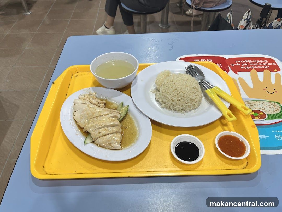 Food served at a hawker center