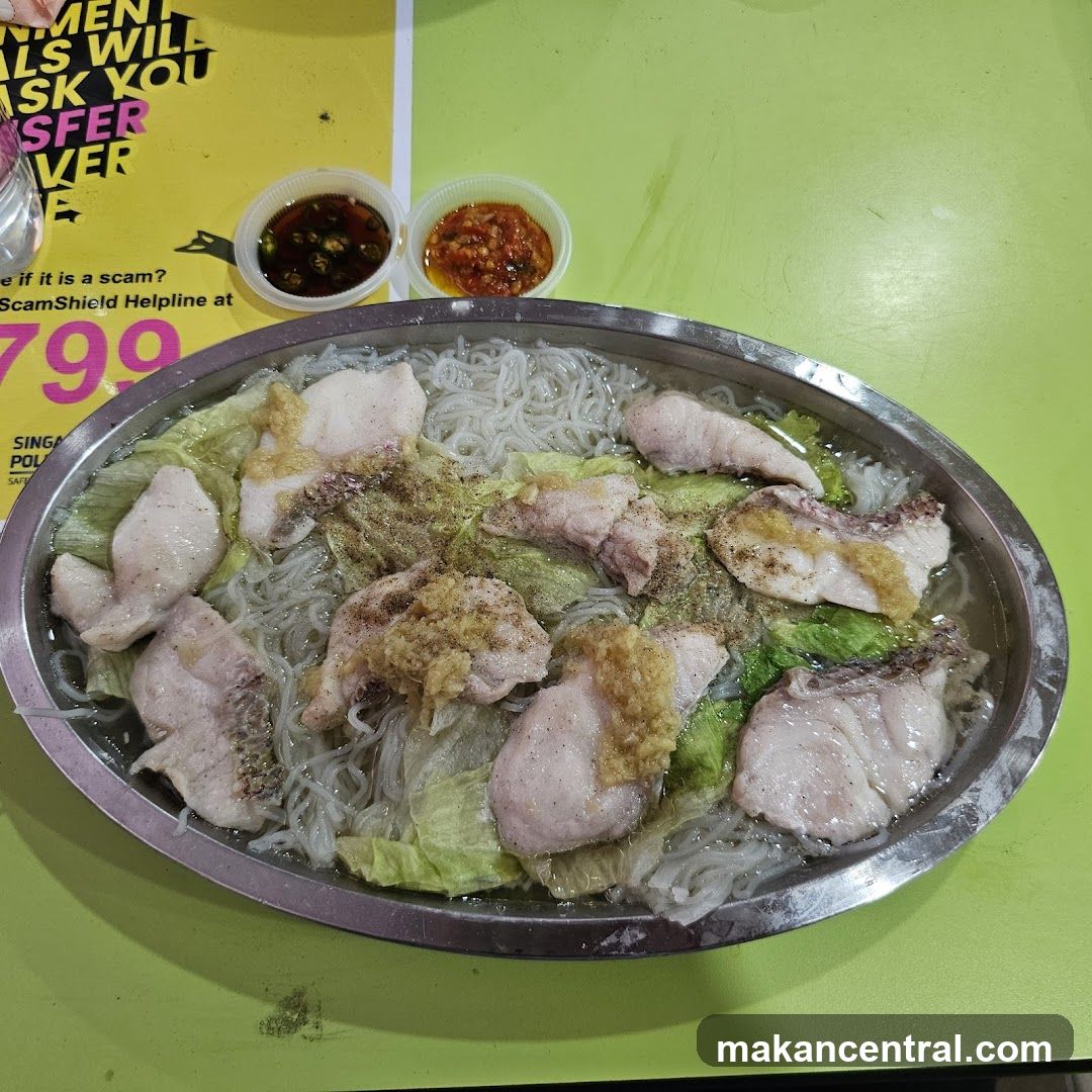 Food on a green table