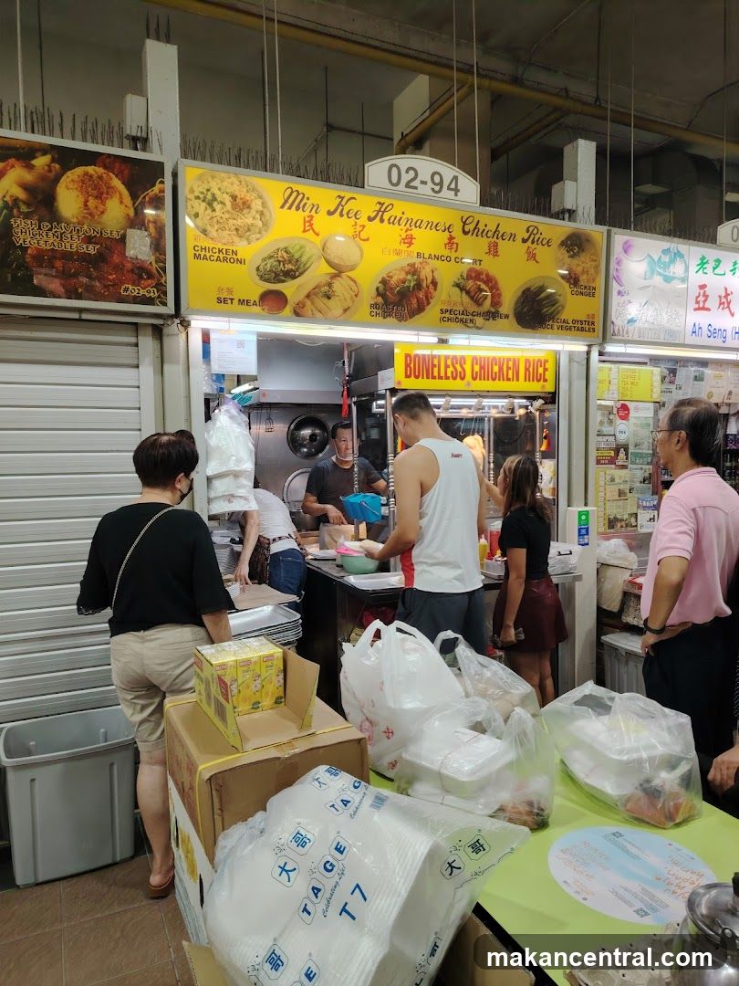 Food stall interior at market