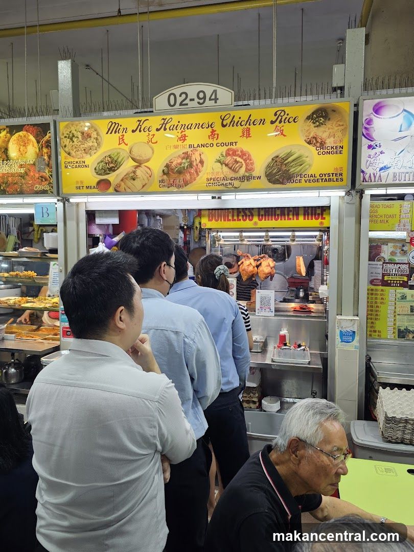 Food stall interior with customers