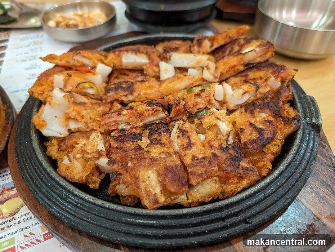 Food served in a stone pot