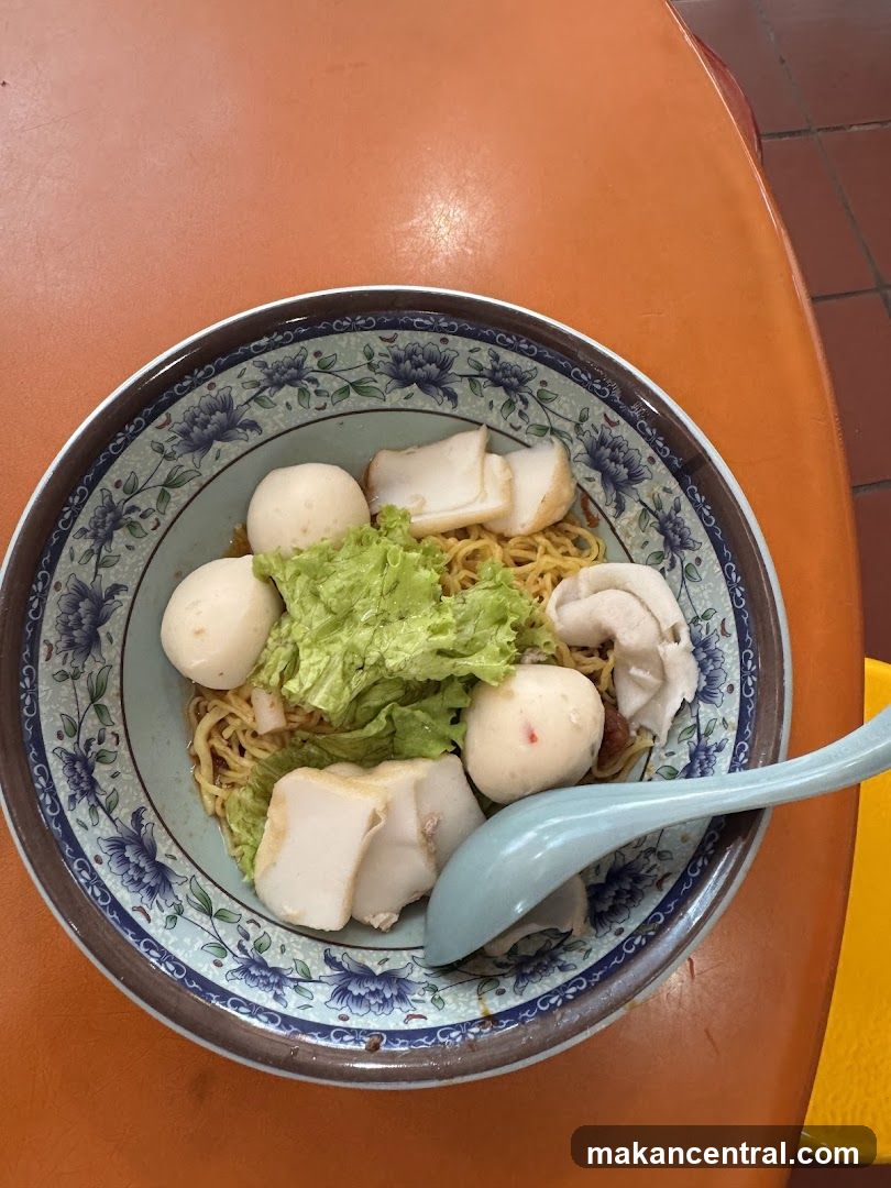 Noodle Dish on Orange Table
