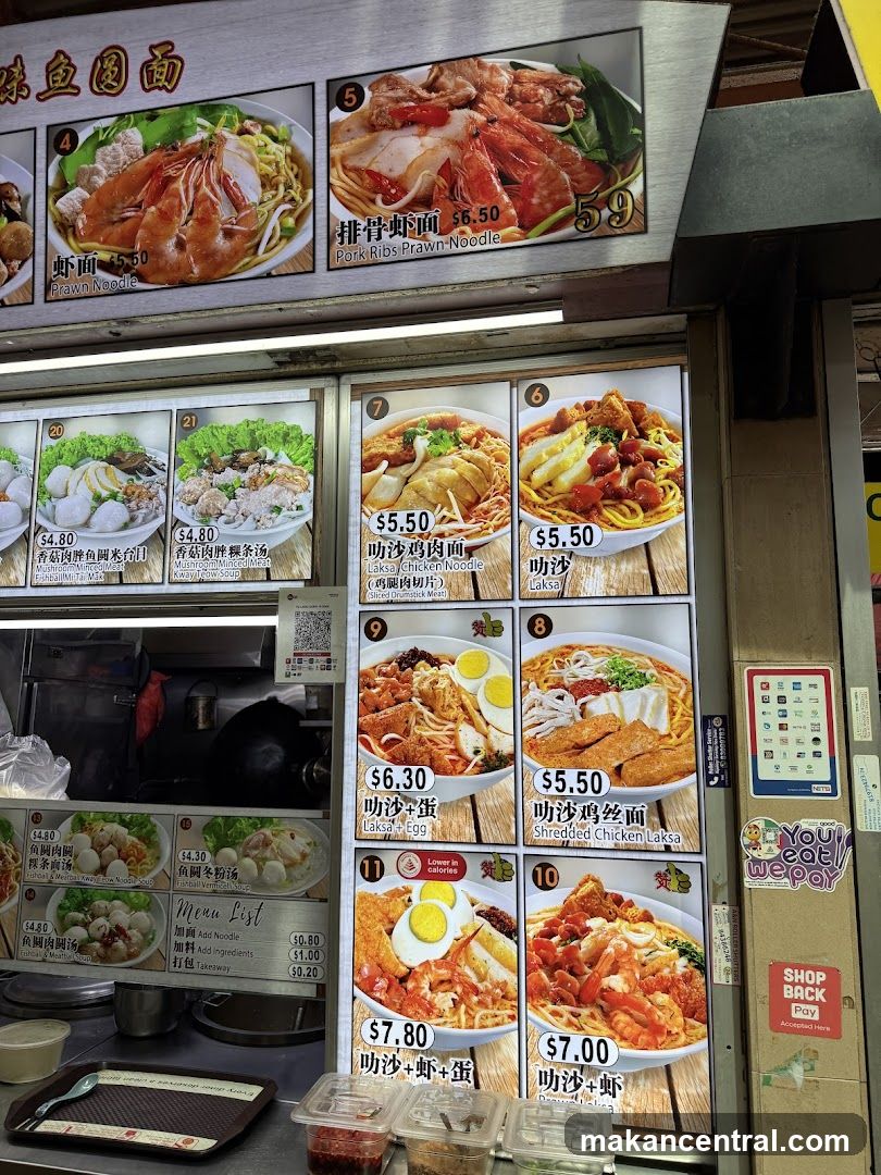 Laksa and Noodle Menu Board