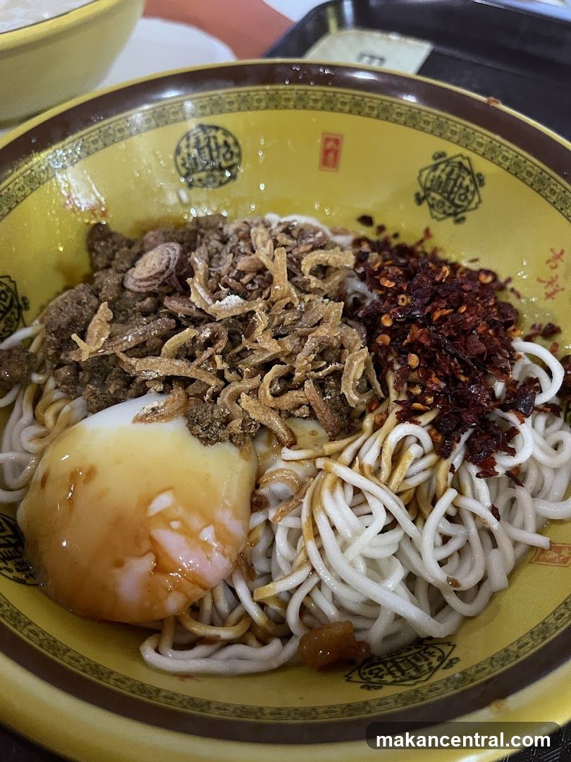 Noodle Dish in Yellow Bowl