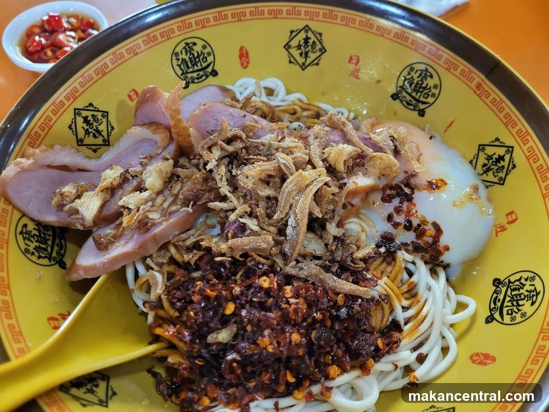 Noodle Dish in Yellow Bowl