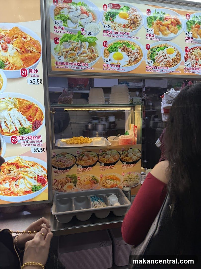 Food stall interior