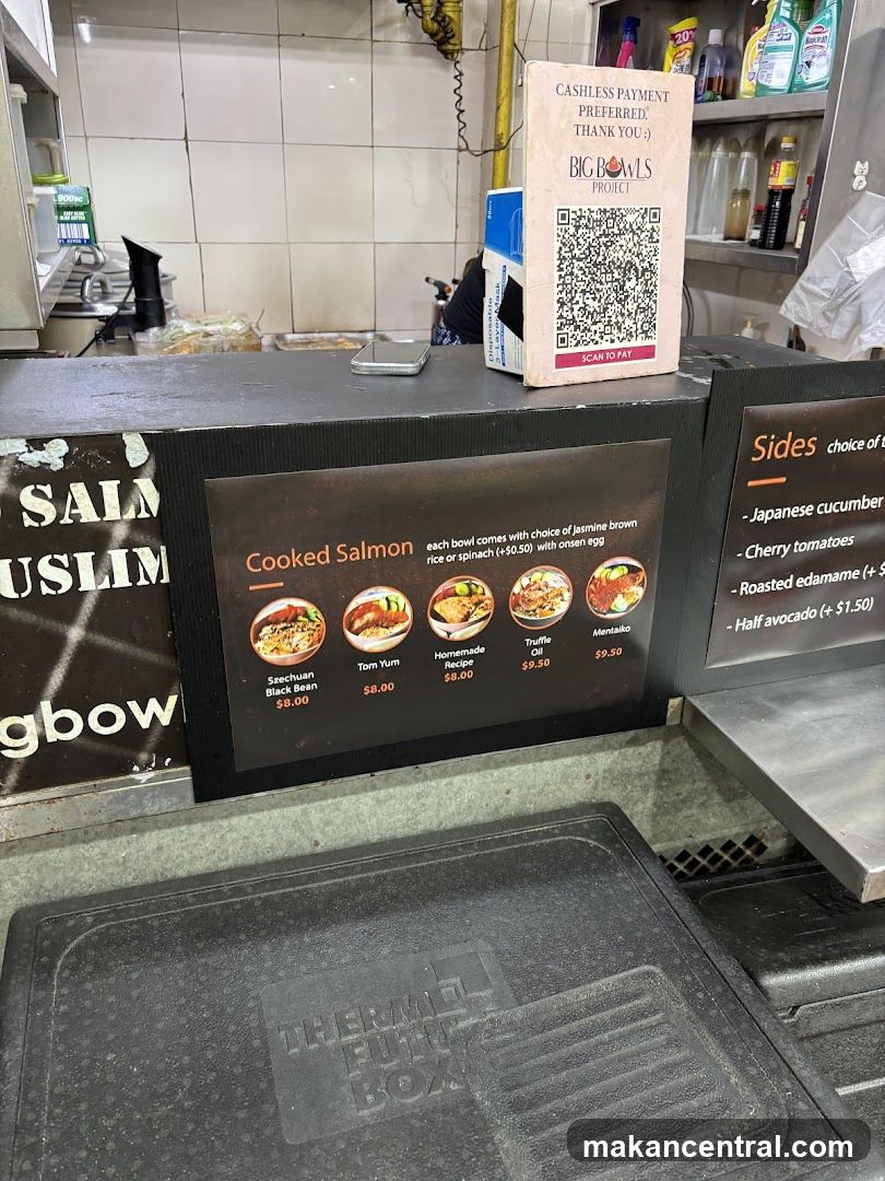 Restaurant Counter with Payment Signage