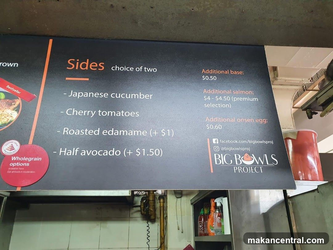 Big Bowls Project Menu Board