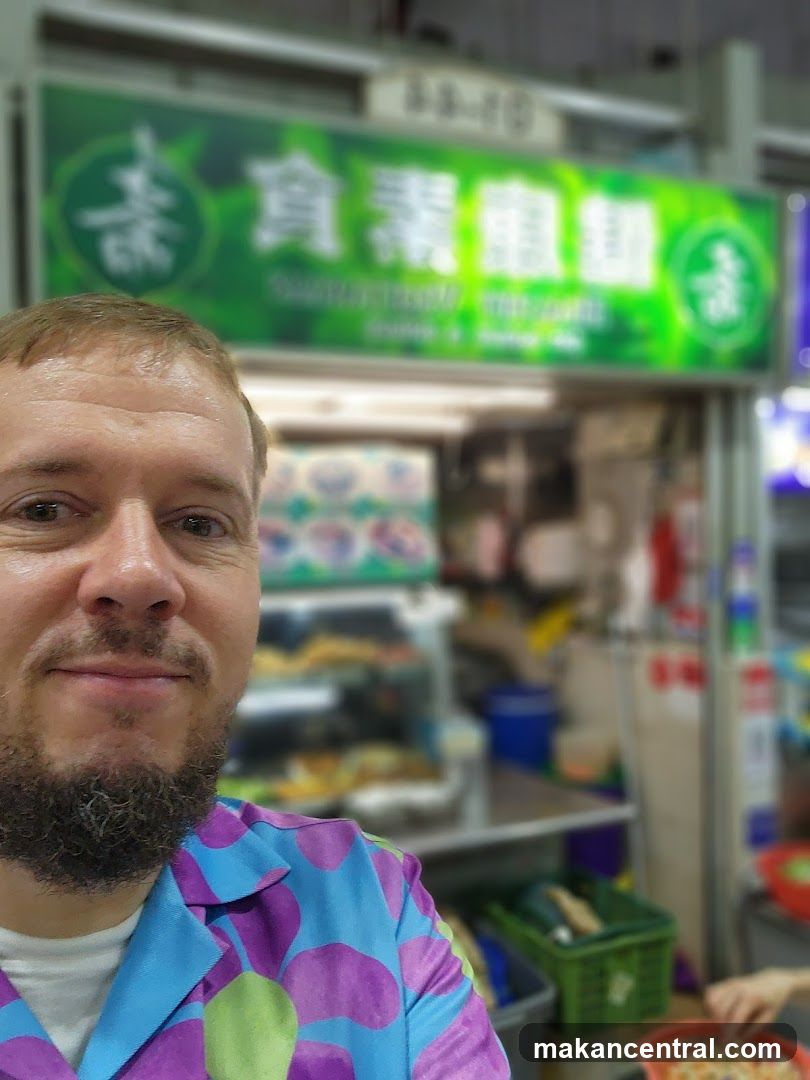 Man at food stall