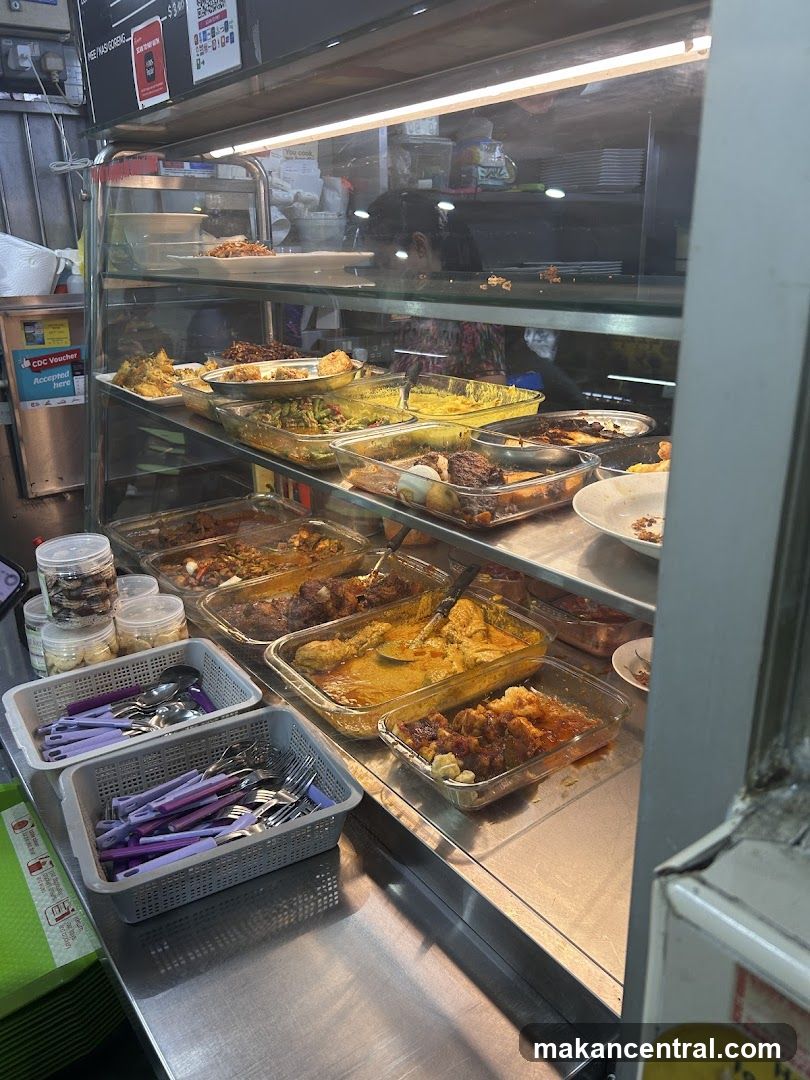 Food stall interior