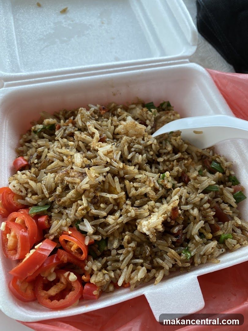 Fried Rice in Takeout Container
