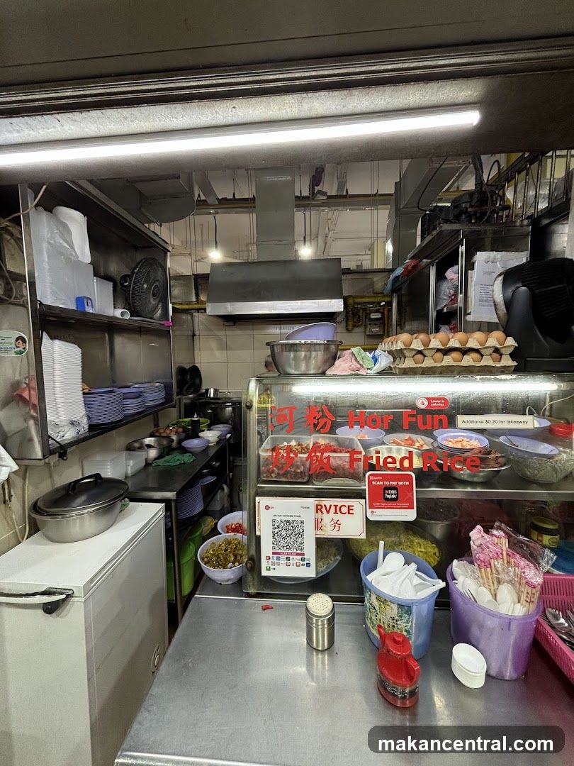 Food stall interior