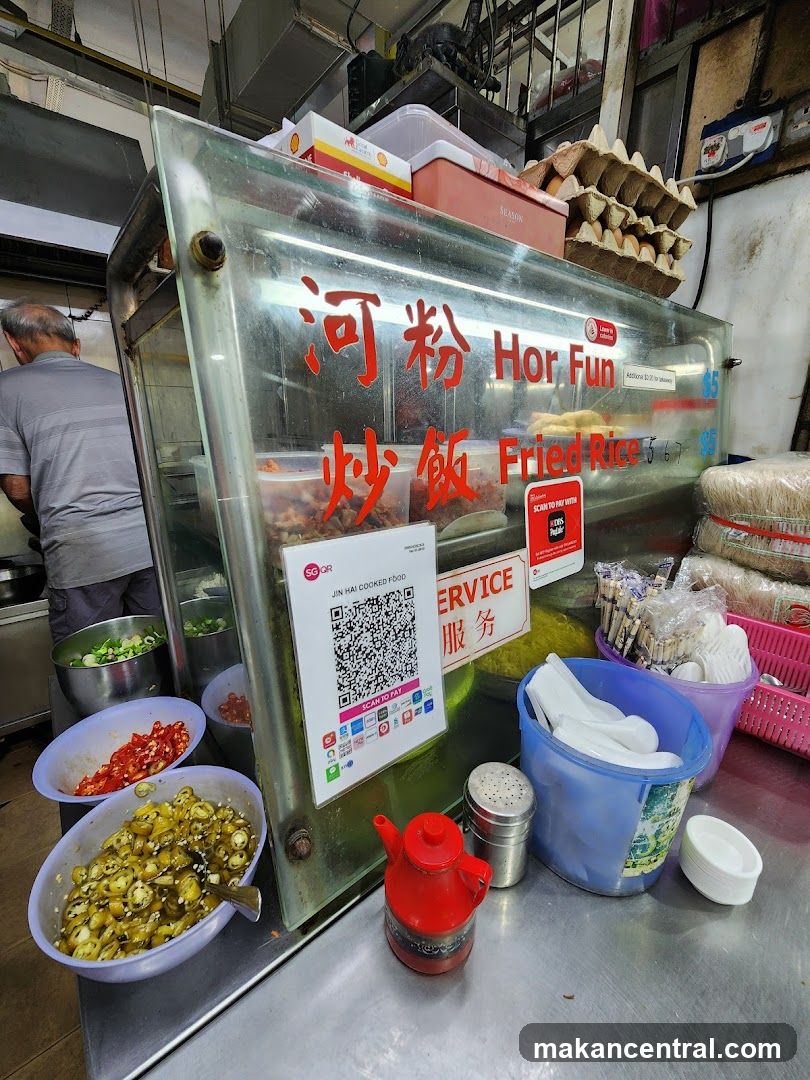 Food stall interior