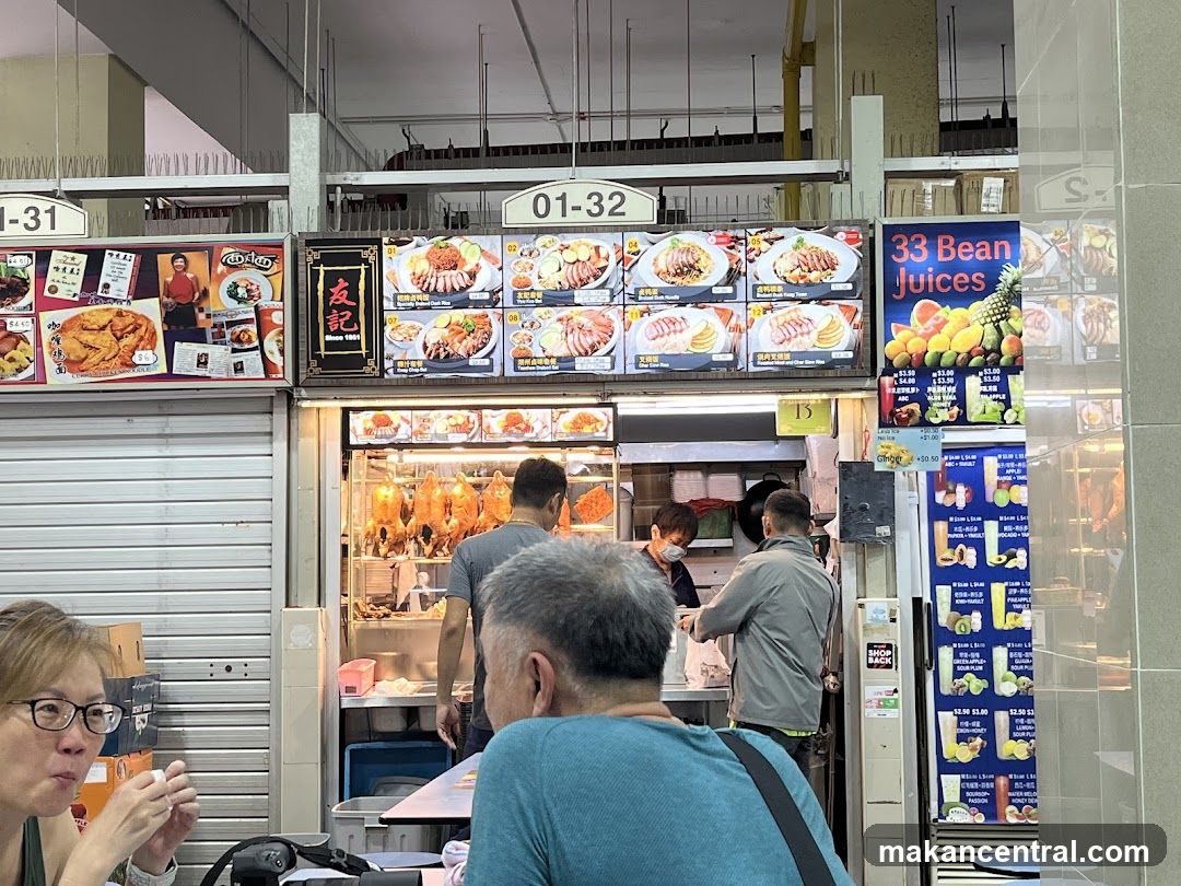 Food stall interior view