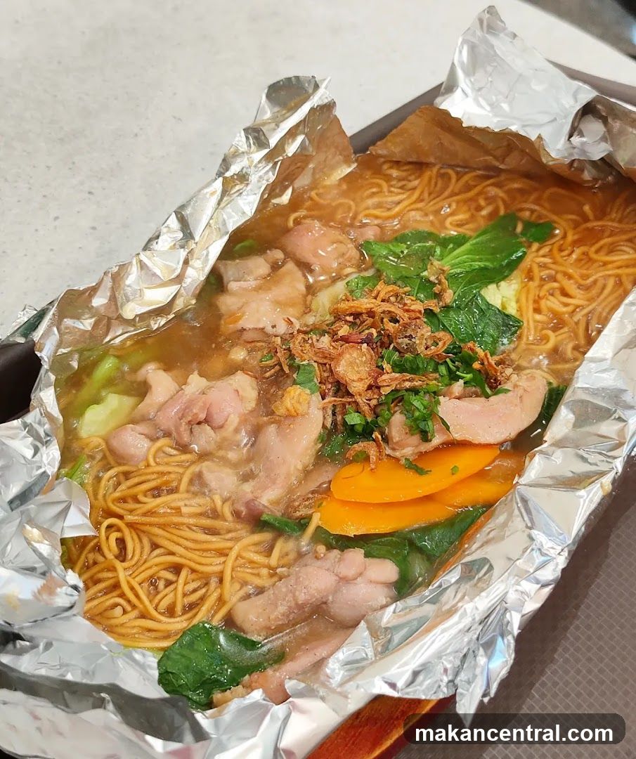 Food dish in foil