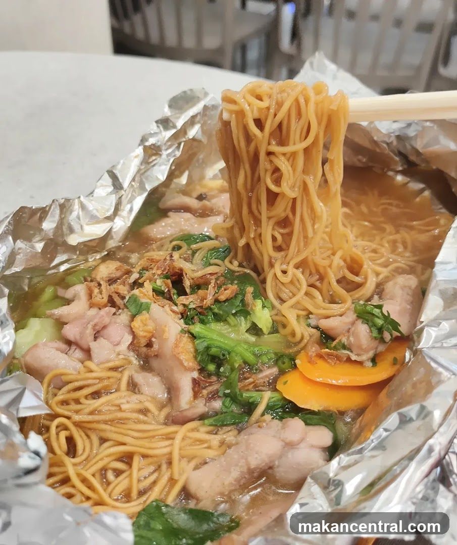 Noodle Dish in Foil