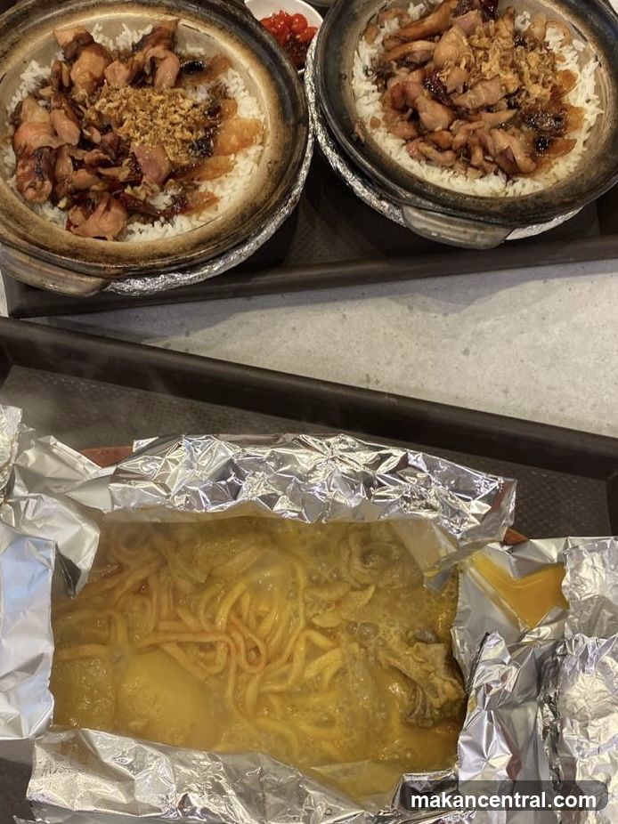 Food served on trays
