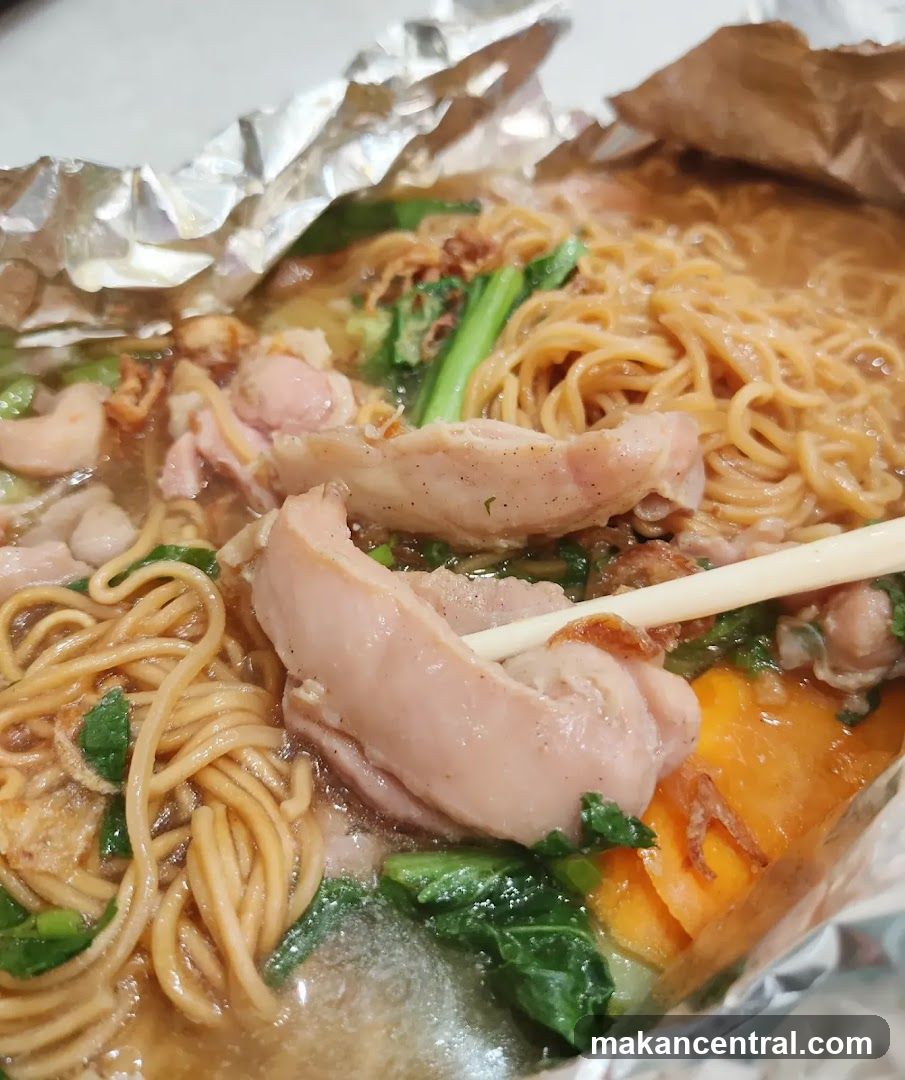 Noodle Dish in Foil