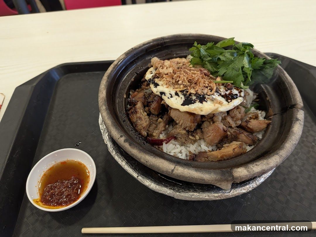 Food served in a clay pot