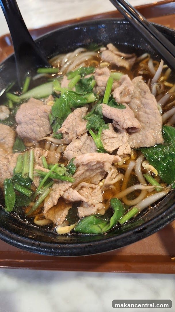 Close-up of noodle soup