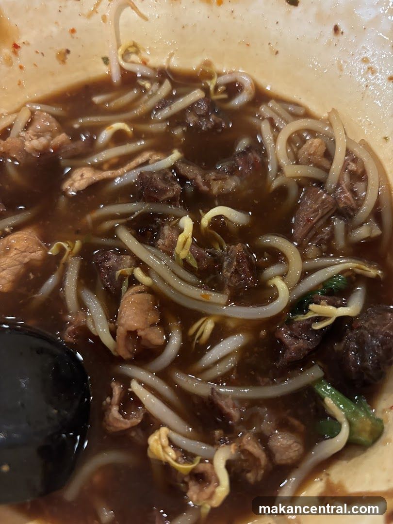 Close-up of noodle dish