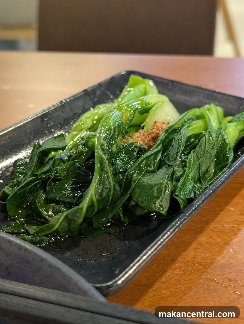 Sautéed Greens on Plate