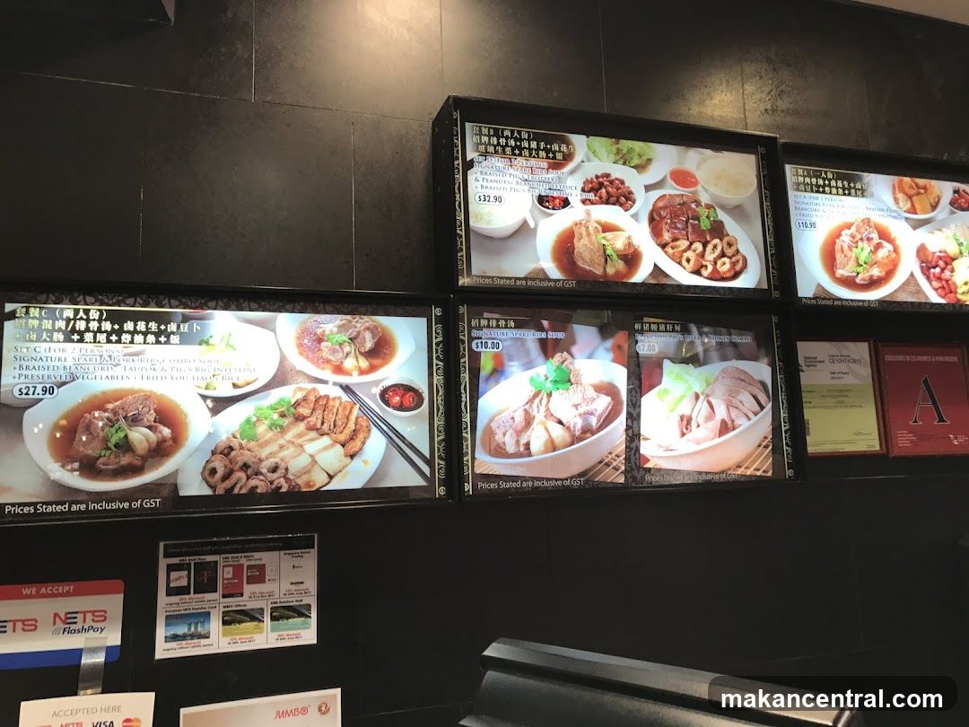 Restaurant Menu Display