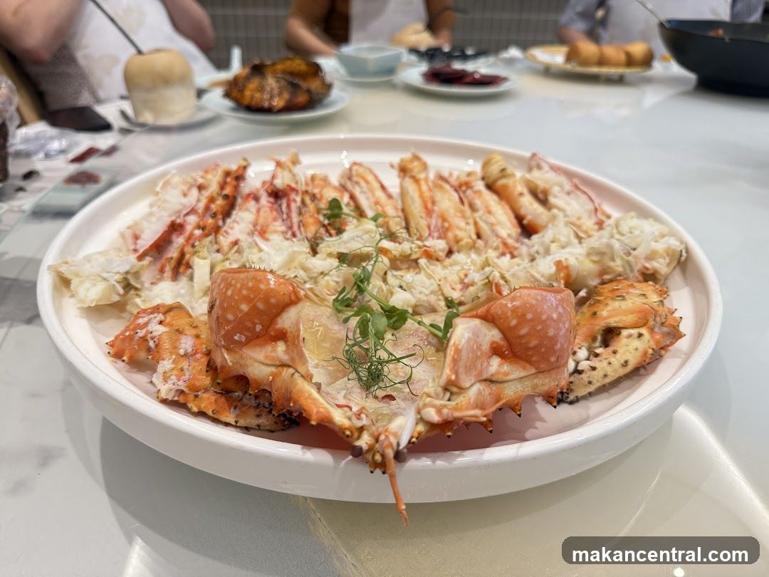 Dining Table with Seafood Dish