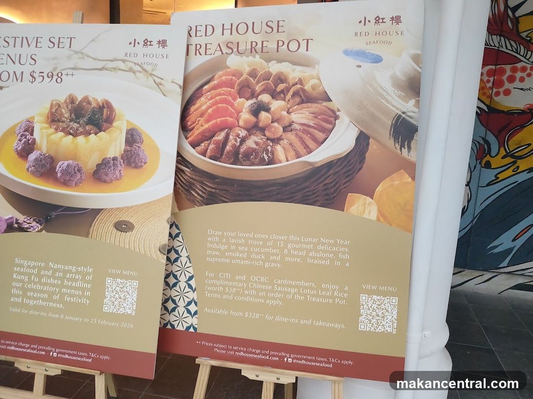 Red House Seafood promotional posters