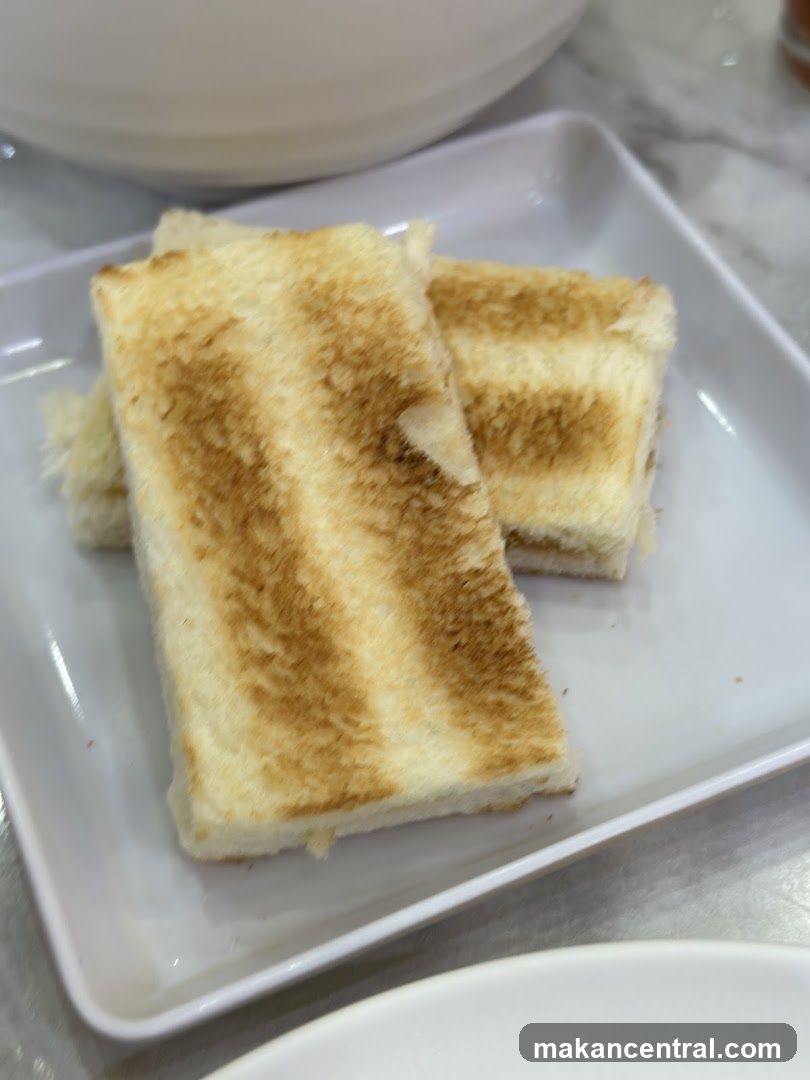 Toasted Bread on Plate